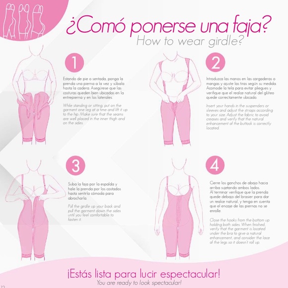 FAJA COLOMBIANA M&D LARGE GIRDLE SIZE S/M F0078 - Picture 10 of 11